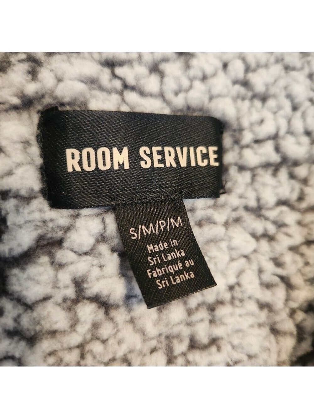 ROOM SERVICE ULTRA SOFT COZY CARDIGAN ROBE LOUNGEWEAR GRAY SMALL MEDIUM NWT - Picture 9 of 11